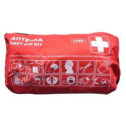 Автоаптечка червена несесер/кутия