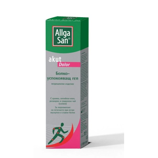 Allga San Akut Dolor Gel Алга сан / Акут Долор Болкоуспокояващ гел 100 мл - Натурпродукт