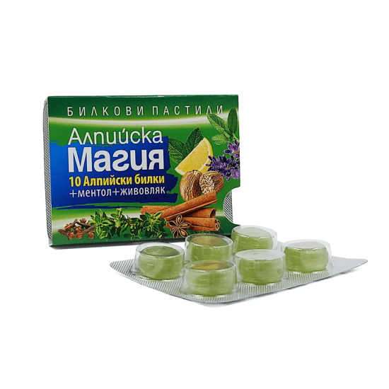 АЛПИЙСКА МАГИЯ билкови пастили 6 бр - Алпи
