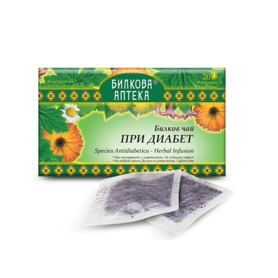 Билков чай Антидиабет 20 филтърни пакетчета, Биохерба