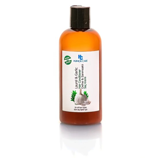 ХУНКА КЕЪР БАЛСАМ ЗА КОСА С ЧЕСЪН И ДАФИНОВ ЛИСТ ЗА ВСЕКИ ТИП КОСА 400 мл - HUNCA CARE