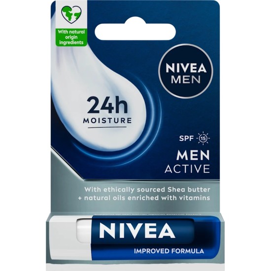 Балсам за устни Active for Men 4,80 гр - Nivea