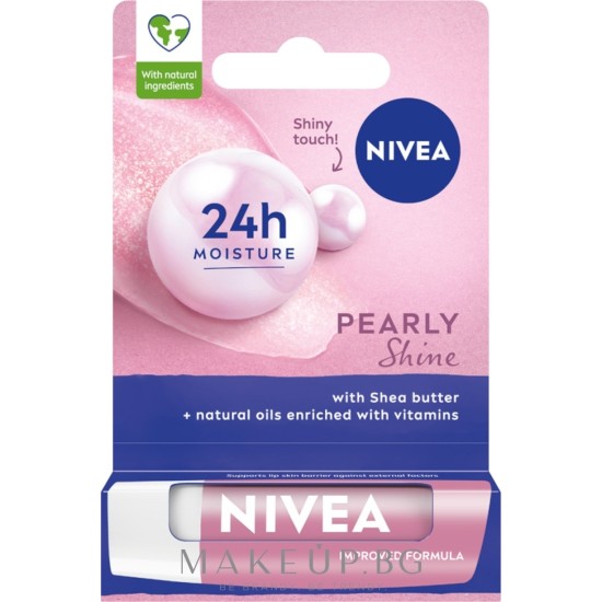 Балсам за устни Pearl & Shine 4,80 гр - Nivea