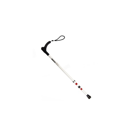 Алуминиев бял бастун за незрящи хора с регулируема височина, сензорен - Фори