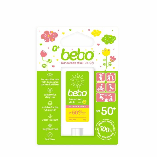 СЛЪНЦЕЗАЩИТЕН МИНЕРАЛЕН СТИК 15 гг - Бебо