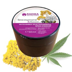 Околоочен възстановяващ крем - с Безсмъртниче и Коноп, Radika, 30 мл - Биохерба