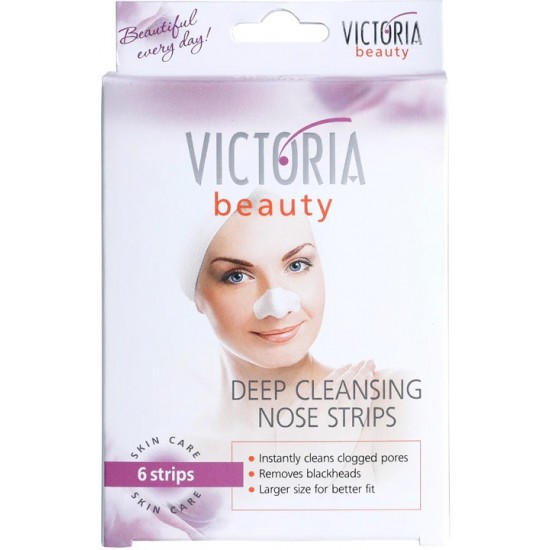 Victoria Beauty Skin Care лепенки за почистване на порите на носа 6 бр