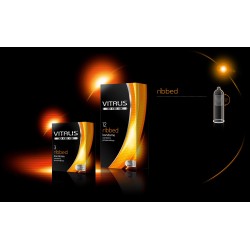 Презервативи Vitalis ribbed 3бр