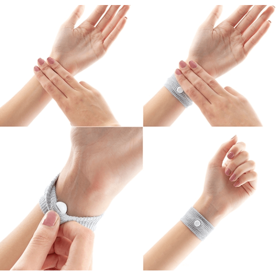 Гривна против прилошаване и гадене при пътуване, 2бр розова, Биохерба