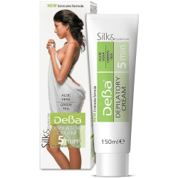 Депилиращ крем за нормална кожа с алое и екстракт от зелен чай 150мл - Дева