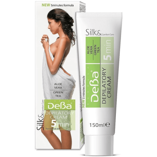 Депилиращ крем за нормална кожа с алое и екстракт от зелен чай 150мл - Дева