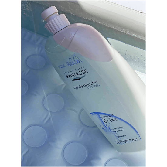 Душ крем с млечен протеин 1000 мл, BYPHASSE