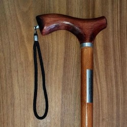 Луксозен дървен бастун с права дръжка - Фори