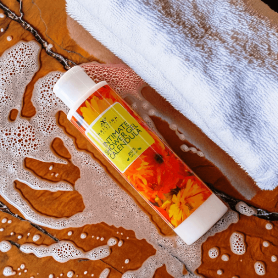 Интимен душ гел видове  - Лайка, Невен, Люляк, Витамини А+Е, Роза, Акация 125 мл - Христина