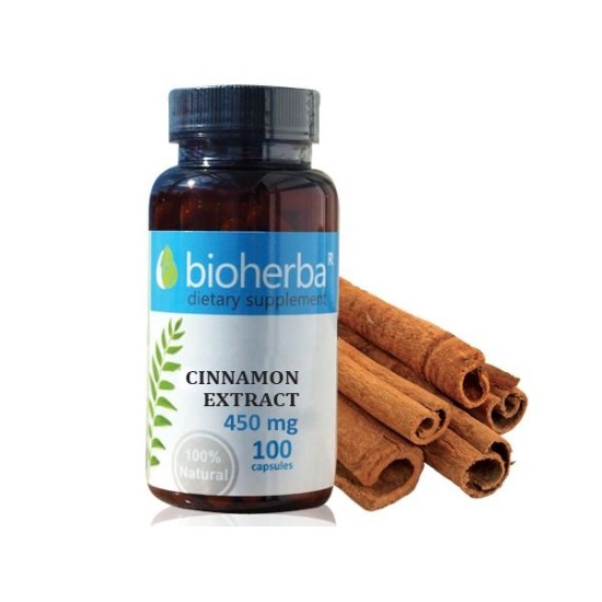 Канела екстракт 100 капсули - Биохерба