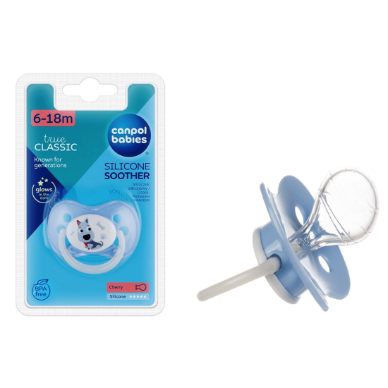 Силиконова залъгалка  6-18 месеца -  Canpol 