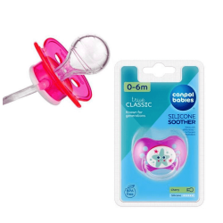 Силиконова залъгалка  0-6 месеца -  Canpol 