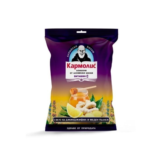 Кармолис бонбони с джинджифил и меден пълнеж 75 g - Dr. Schmidgall
