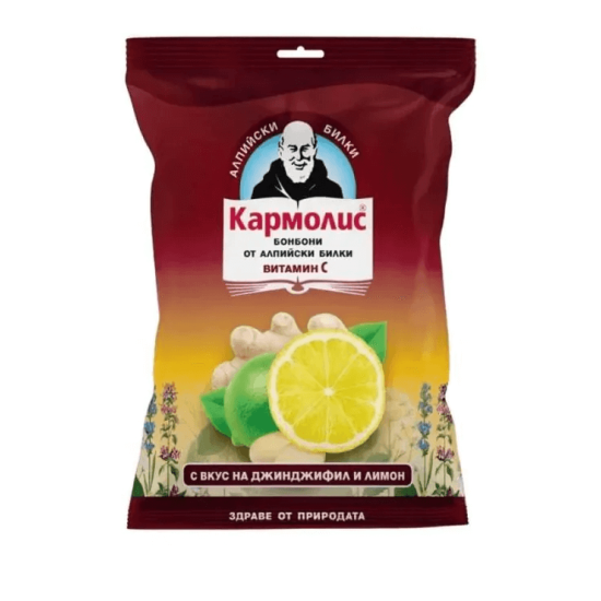 Кармолис Билкови бонбони с джинджифил и лимон 75 г - Dr. Schmidgall