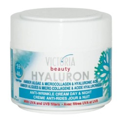 Крем за лице Victoria beauty за лице с хиалурон, водорасли и колаген (40 - 55 ) 50 мл - Виктория