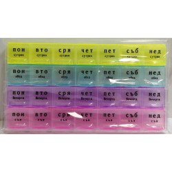 Кутийка за лекарства 7 дни 4 приема на ден