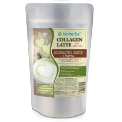 Колаген Лате с Матча, Премиум напитка на прах 150 гр - Биохерба