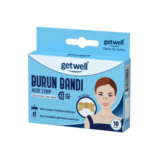 Ленти за нос за комфортно дишане, 8бр, Getwell / Биохерба