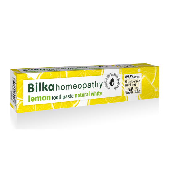 Хомеопатична паста за зъби нежно избелване ЛИМОН – 75 мл. -Билка