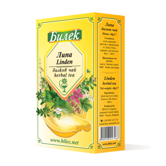 Липа цвят с прицветник 40 гр - Билек
