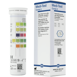 Medi-Test Тест ленти за урина - Combi 5 ( Аскорбинова киселина, Кръв, Глюкоза, pH, Протеин)