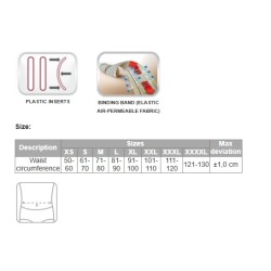 Корсет лечебно-профилактичен, еластичен 4002  размер S - MedTextile