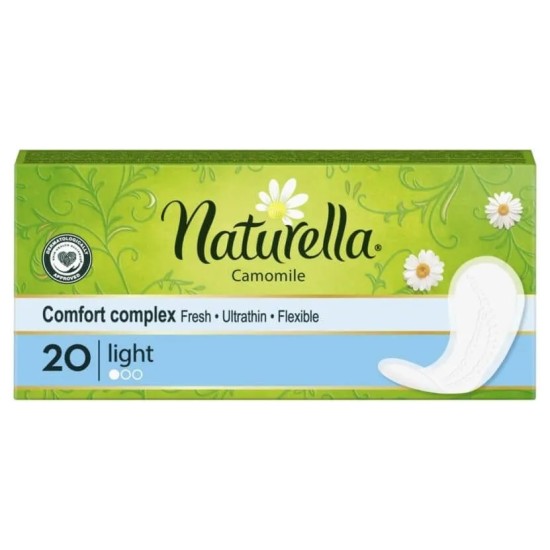 Ежедневни дамски превръзки с лайка 20 бр Naturella Camomile Light 