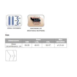 Ортеза за коляно/наколенка, с мека фиксация 6058 L-XL - MedTextile