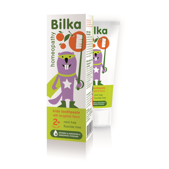 Детска хомеопатична паста за зъби 2+ с аромат на мандарина – 50 мл - Билка