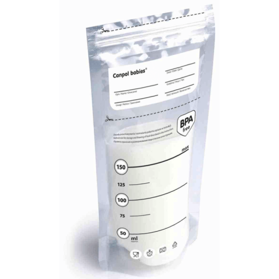 Торбички за съхранение на кърма  20 броя * 150 мл - Canpol