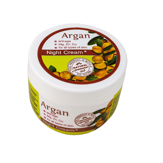 Подхранващ нощен крем против бръчки с масло о т арган и минерали 100 мл - Роза Импекс