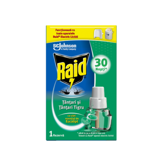 RAID Ел. пълнител Евкалипт срещу летящи - SC Johnson
