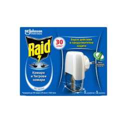 RAID Изпарител с пълнител срещу летящи 1 УСТРОЙСТВО + 1 ПЪЛНИТЕЛ - SC Johnson