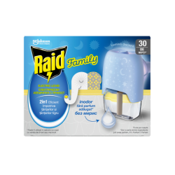 RAID изпарител с пълнител Фамилия, срещу летящи 1 УСТРОЙСТВО + 1 ПЪЛНИТЕЛ - SC Johnson