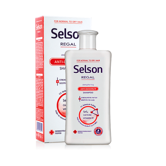Шампоан против пърхот заздравяващ за суха/нормална коса SELSON REGAL 200 мл - Роза Импекс