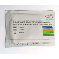 Drug-Screen® 12Т Test единичен/многокомпонентен касетъчен тест за урина - Nal von minden