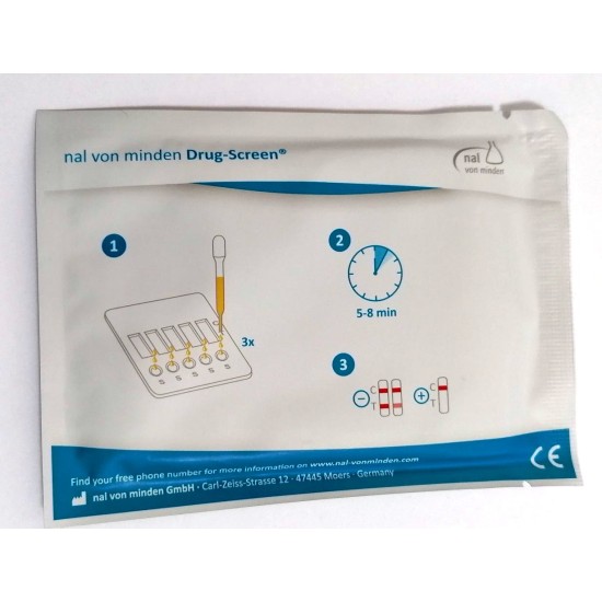 Drug-Screen® 12Т Test единичен/многокомпонентен касетъчен тест за урина - Nal von minden