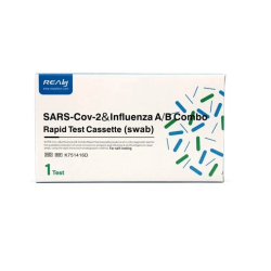 Комбиниран тест за COVID-19 (КОВИД) и Грип А+Б, Антигенен с тампон -  Realy Tech