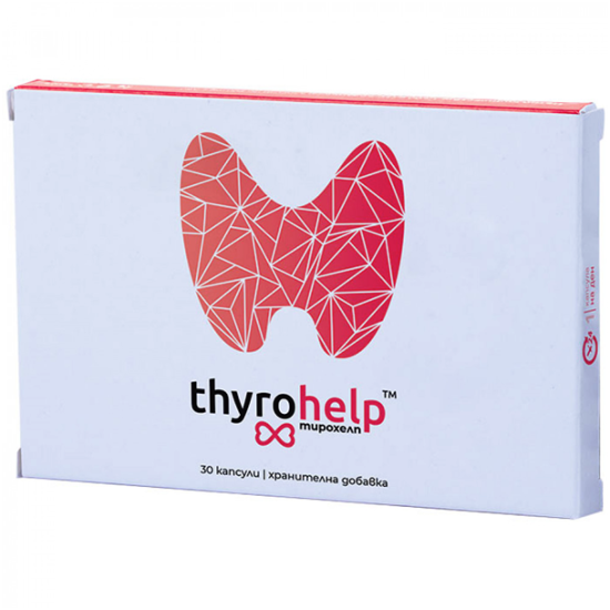 Thyrohelp / Тирохелп за нормалната функция на щитовидната жлеза 30 капсули, Натурфарма 