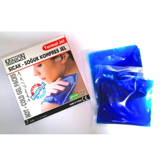 Топъл - студен компрес 13см/13см 2 бр - MINION