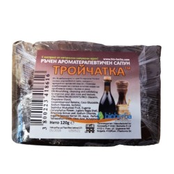 РЪЧЕН ГЛИЦЕРИНОВ САПУН ТРОЙЧАТКА ™, 120 гр - Биохерба