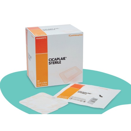 Цикаплей стерил самозалепваща превръзка 10 см / 8 см - 1 бр CICAPLAIE STERILE - SMITH & NEPHEW
