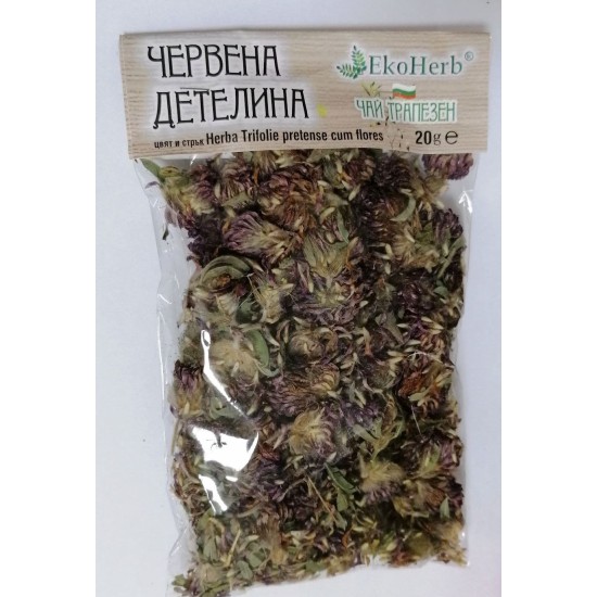 Червена детелина цвят и стрък 20 гр - ЕкоХерб