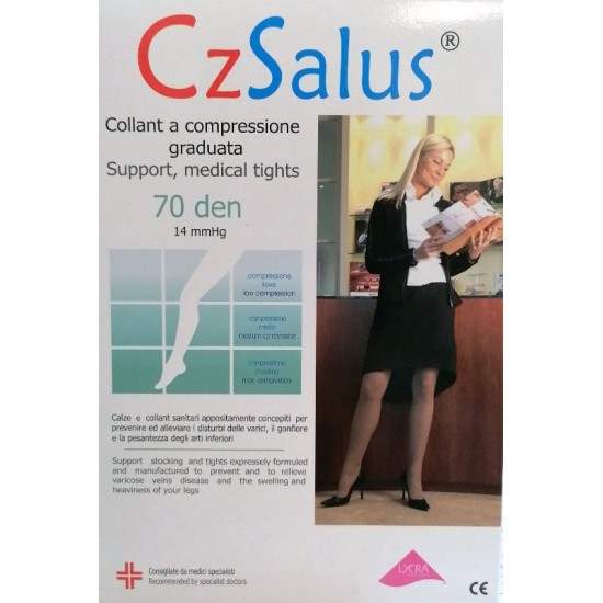 Дамски чорапогащник 70 den 14mmHg компресия № 3 / Черен Чизета